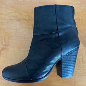 Rag and Bone Black Newbury Booties